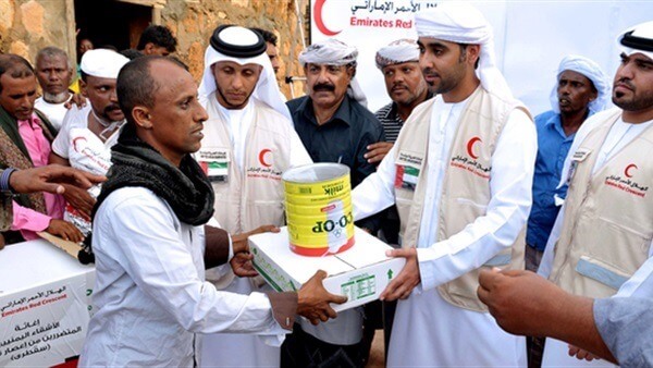 مساعدات هيئة الهلال الأحمر الإماراتي