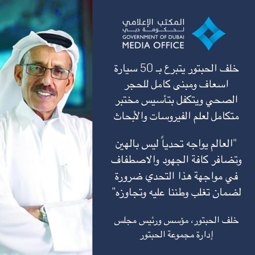 مبادرة رجل الأعمال الإماراتي\خلف الحبتور