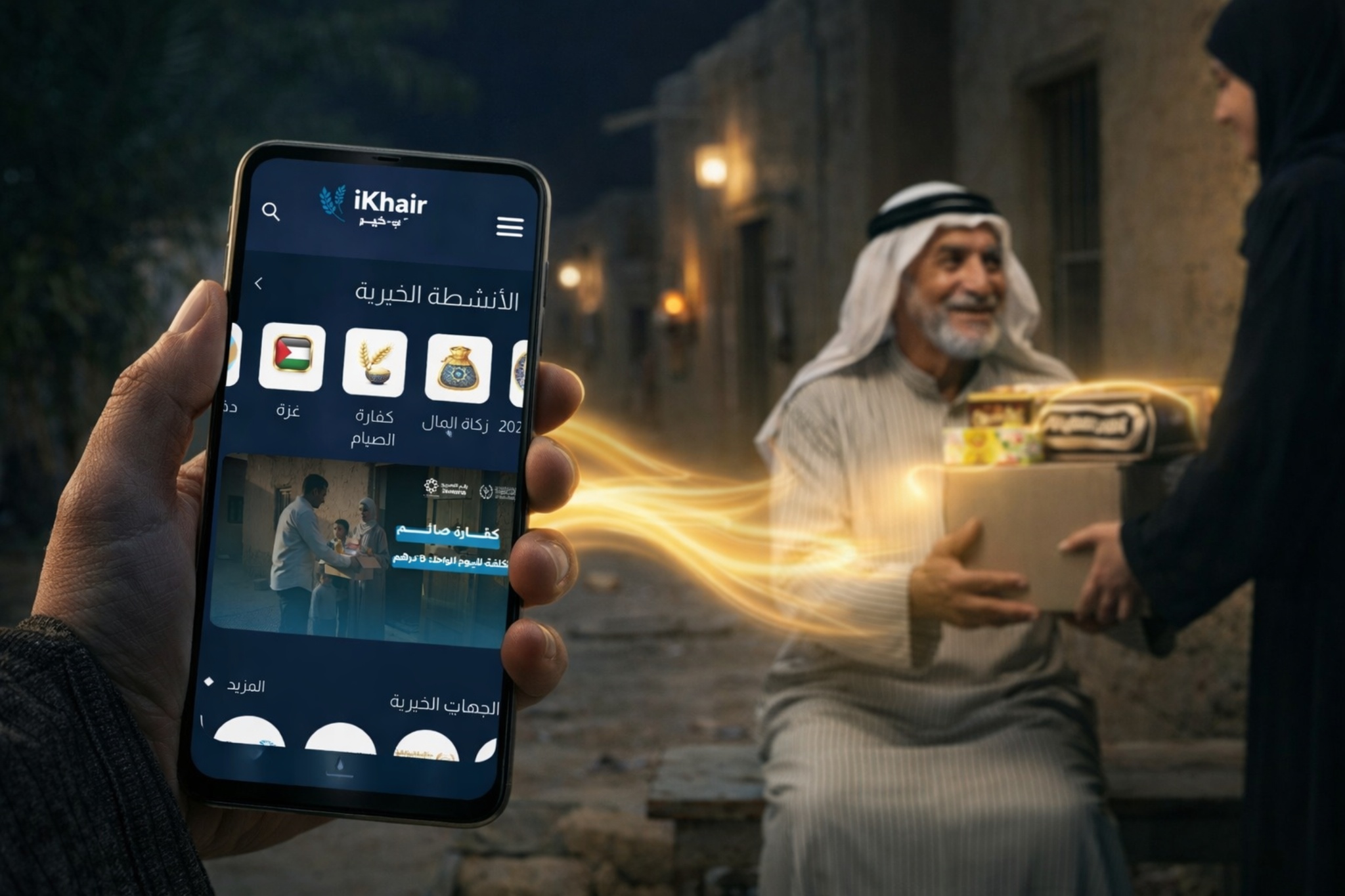 AI-powered charity app enabling donations to people in need in an Arabic community