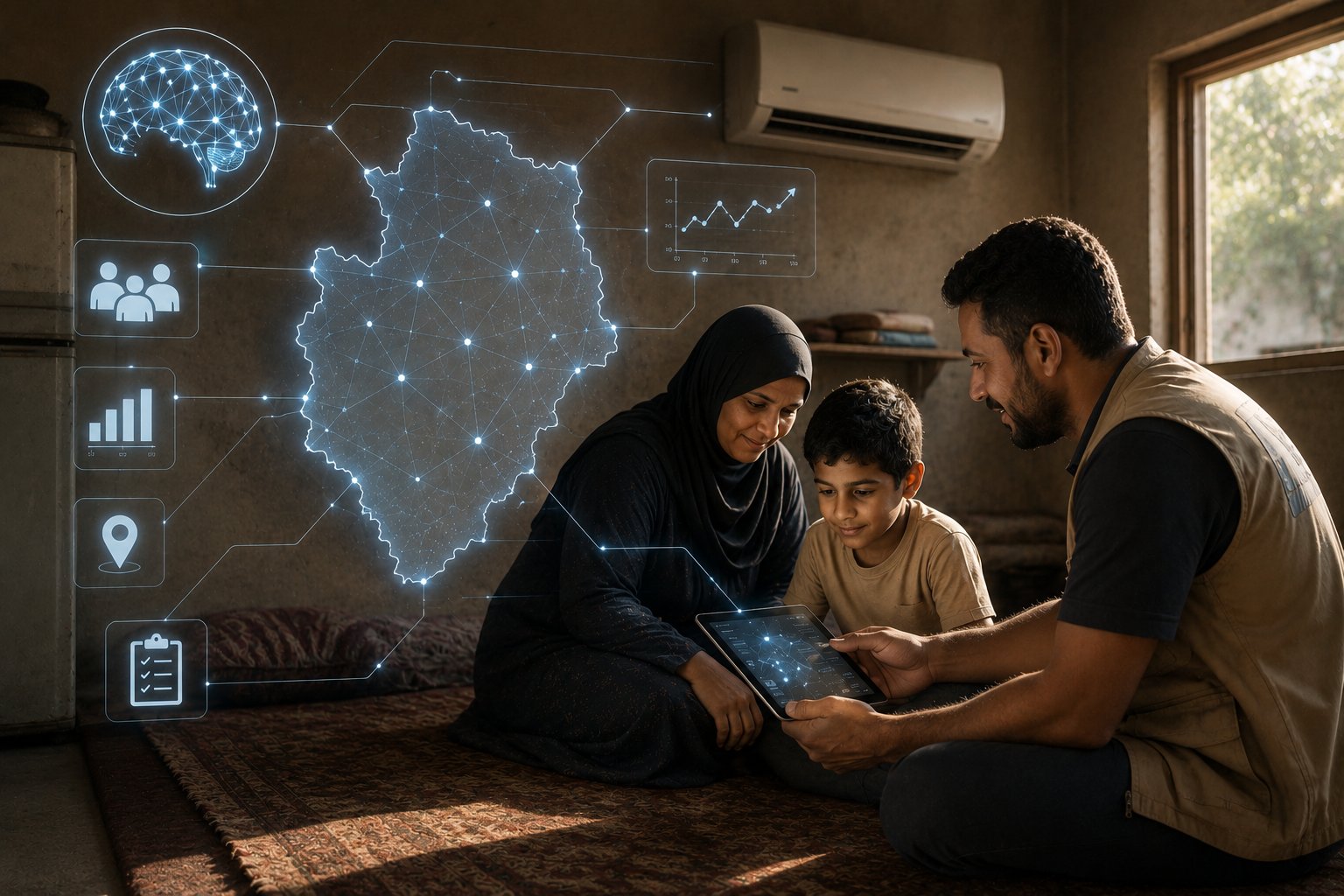 Artificial intelligence helping connect donors with families in need through smart charitable aid distribution.